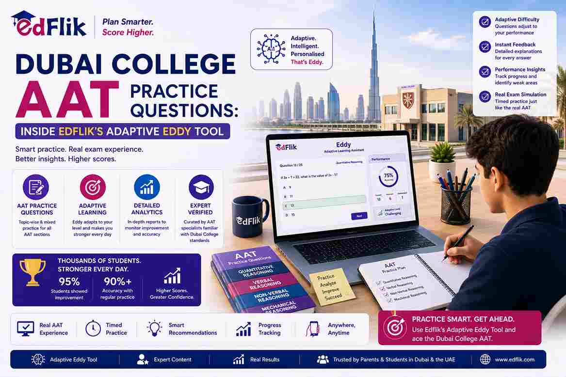 Dubai College AAT Practice Questions: Inside Edflik's Adaptive Eddy Tool