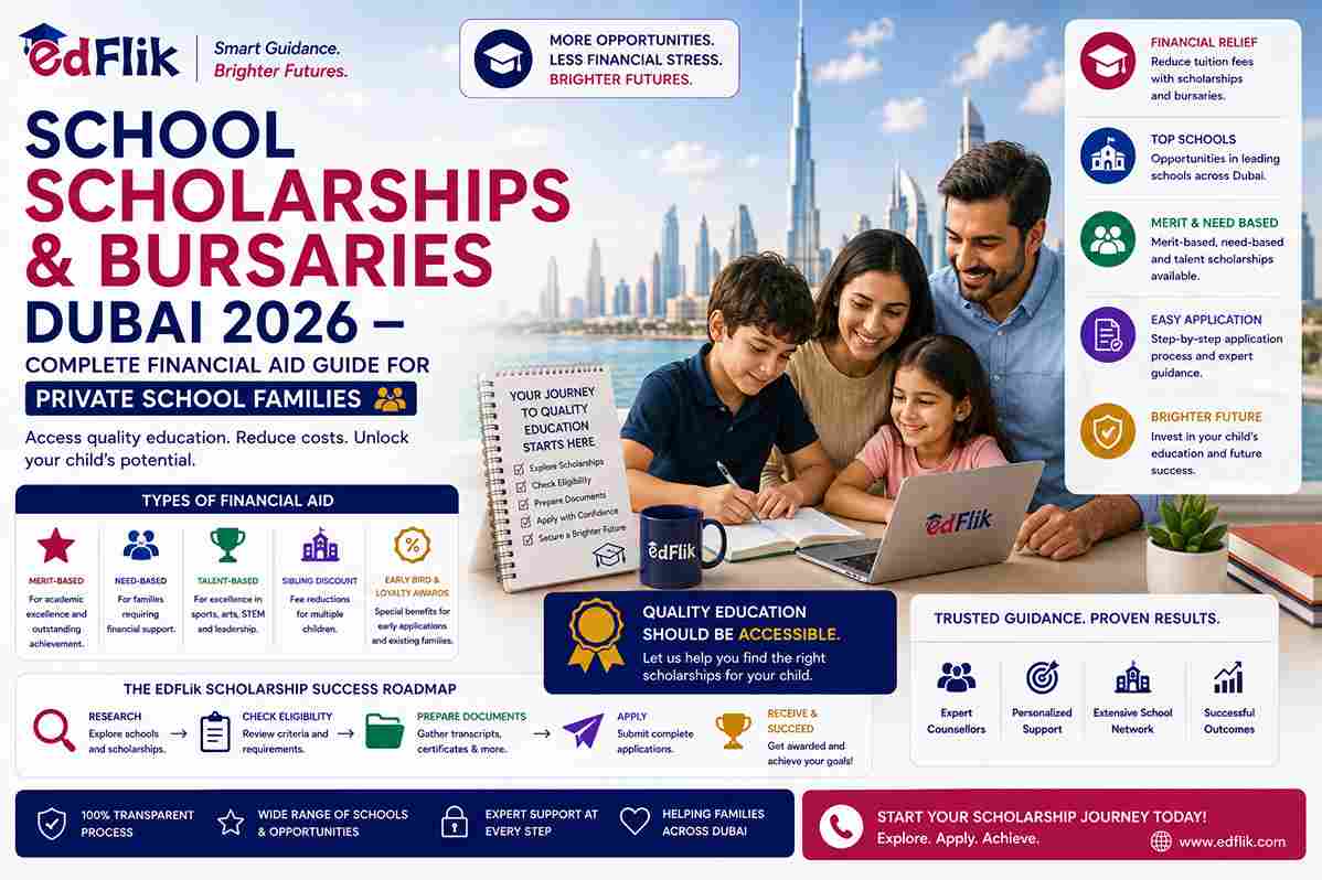 School Scholarships and Bursaries Dubai 2026 — Complete Financial Aid Guide for Private School Families