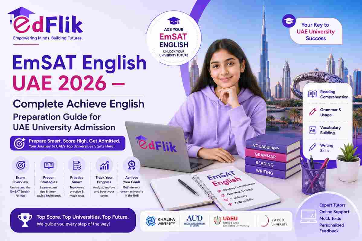 EmSAT English UAE 2026 — Complete Achieve English Preparation Guide for UAE University Admission