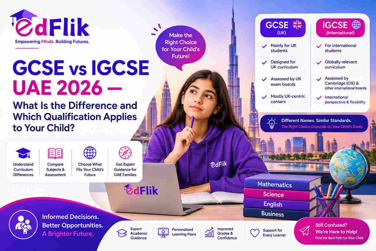 GCSE vs IGCSE UAE 2026 — What Is the Difference and Which Qualification Applies to Your Child?