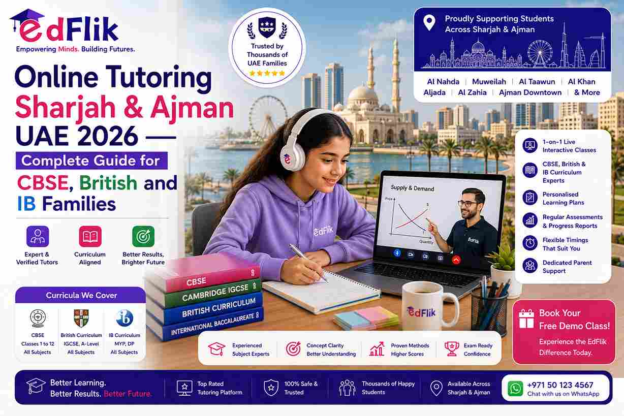 Online Tutoring Sharjah & Ajman UAE 2026 — Complete Guide for CBSE, British and IB Families