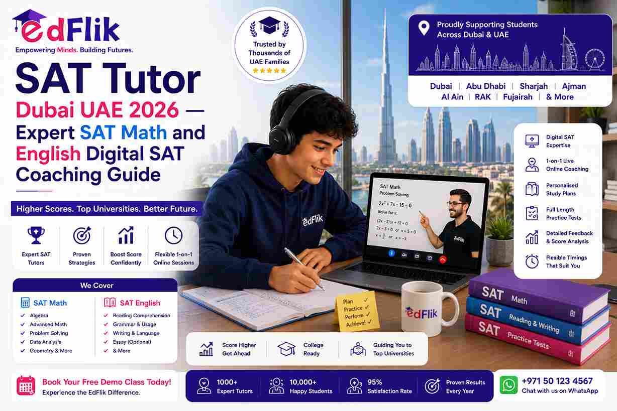 SAT Tutor Dubai UAE 2026 — Expert SAT Math and English Digital SAT Coaching Guide