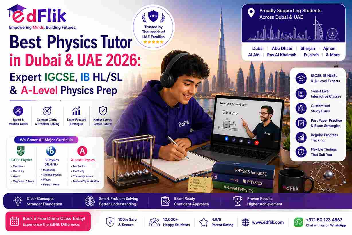 Best Chemistry Tutor in Dubai & UAE 2026: Expert IGCSE, IB & A-Level Chemistry Coaching