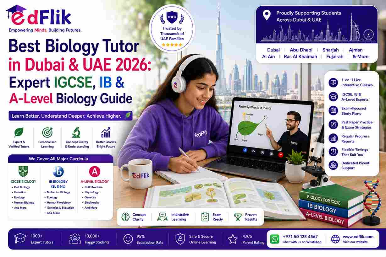 Best Biology Tutor in Dubai & UAE 2026: Expert IGCSE, IB & A-Level Biology Guide