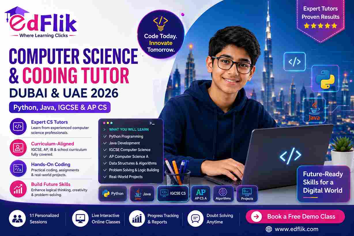 Computer Science & Coding Tutor Dubai UAE 2026: Python, Java, IGCSE & AP CS
