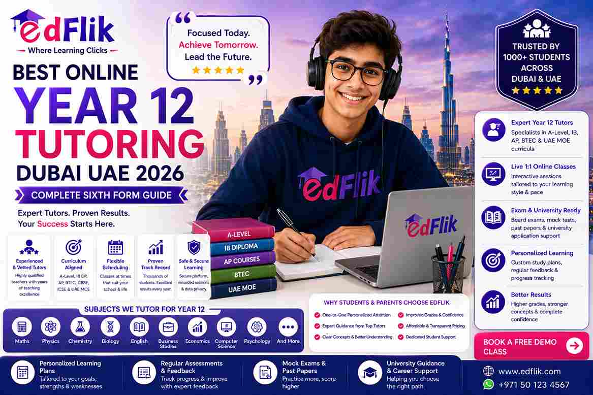 Best Online Year 12 Tutoring Dubai UAE 2026 — Complete Sixth Form Guide