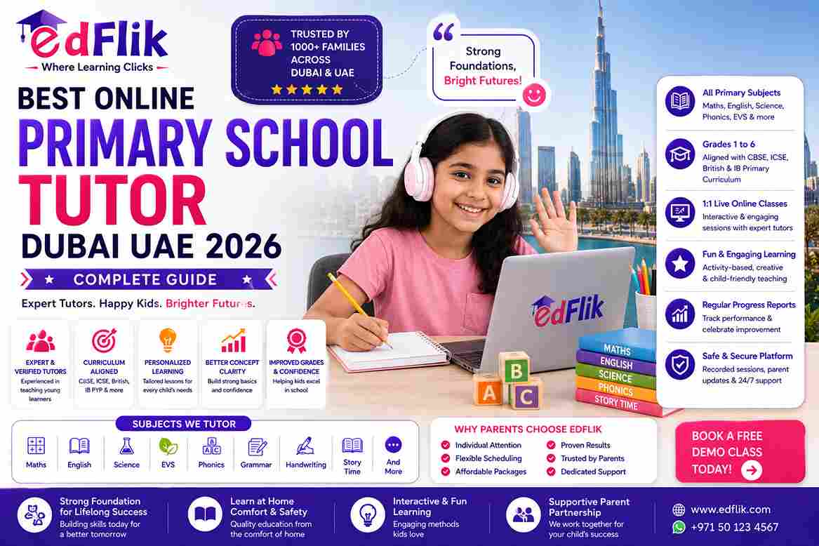 Best Online Primary School Tutor Dubai UAE 2026 — Complete Guide