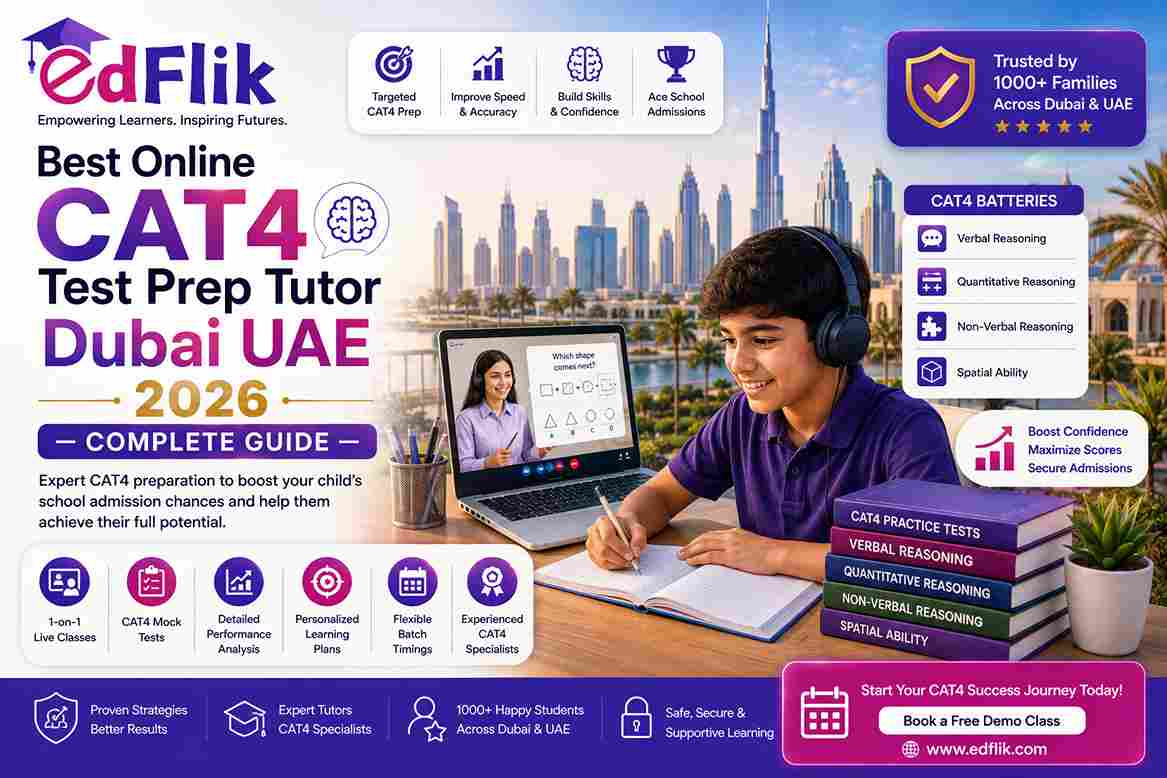 Best Online CAT4 Test Prep Tutor Dubai UAE 2026 — Complete Guide