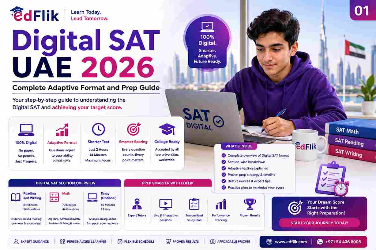 Digital SAT UAE 2026 — Complete Adaptive Format and Prep Guide