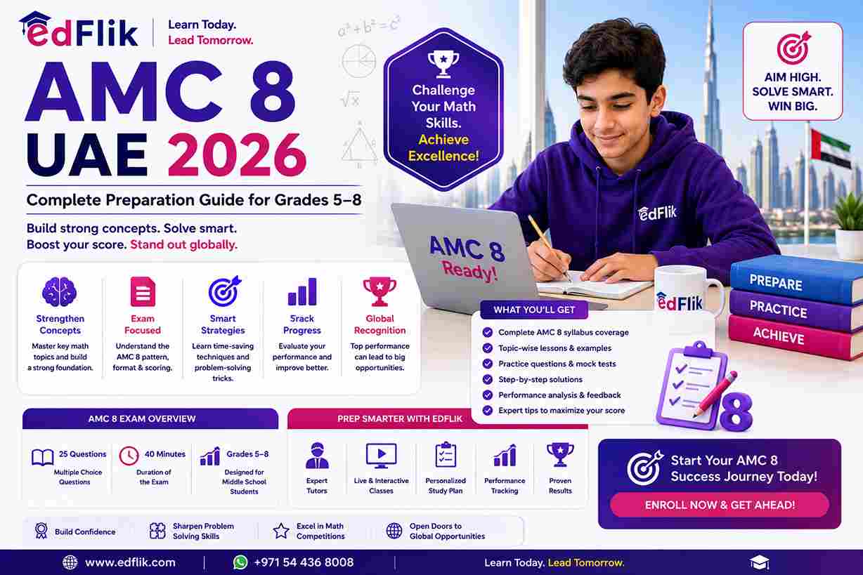 AMC 8 UAE 2026 — Complete Preparation Guide for Grades 5 to 8