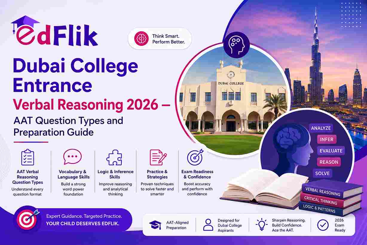 Dubai College Entrance Verbal Reasoning 2026 — AAT Question Types and Preparation Guide