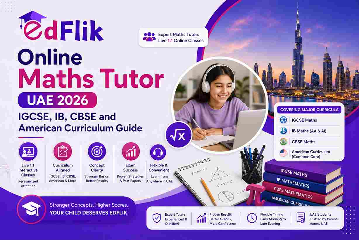 Online Maths Tutor UAE 2026 — IGCSE, IB, CBSE and American Curriculum Guide