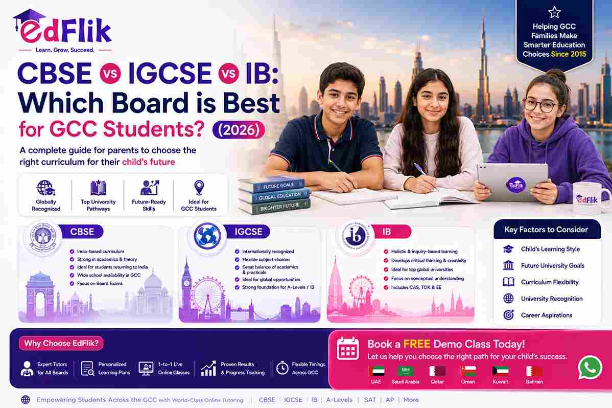 CBSE vs IGCSE vs IB: Which Board is Best for GCC Students? (2026)