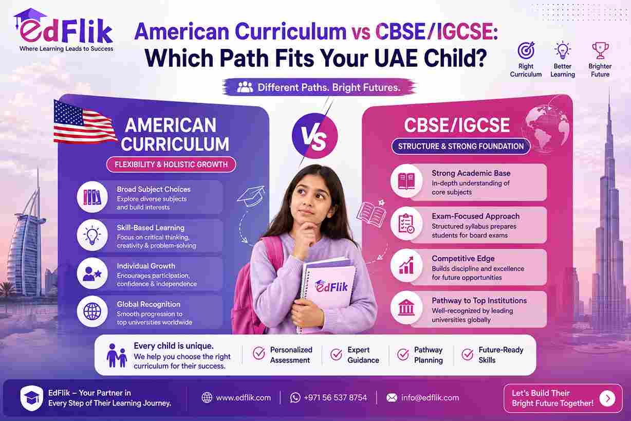 American Curriculum vs CBSE/IGCSE: Which Path Fits Your UAE Child?