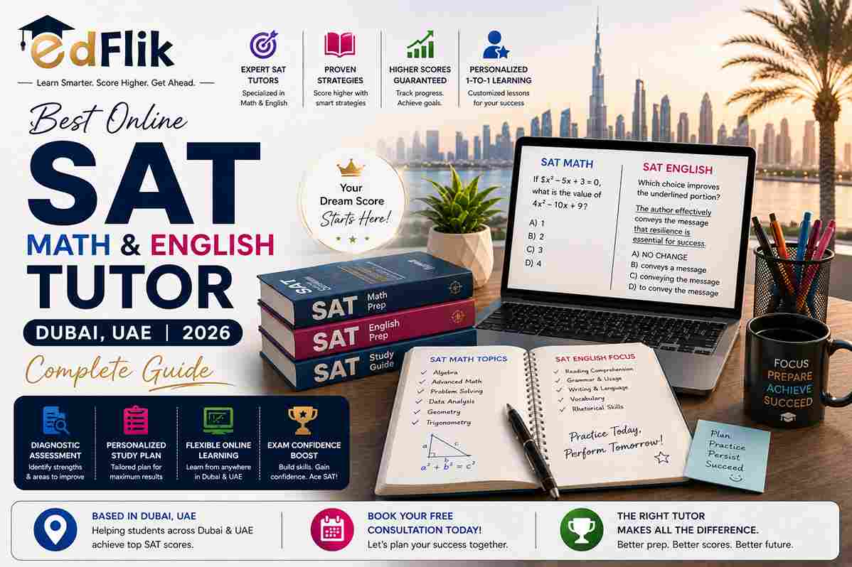 Best Online SAT Math & English Tutor Dubai UAE 2026 — Complete Guide