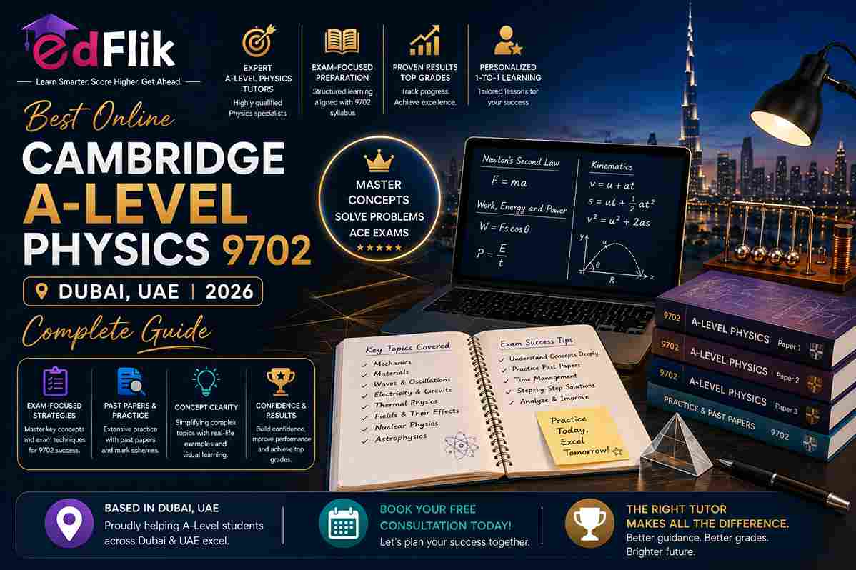 Best Online Cambridge A-Level Physics 9702 Tutor Dubai UAE 2026 — Complete Guide
