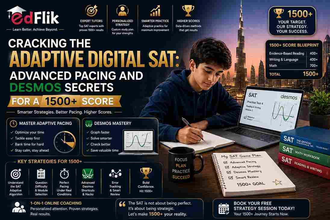 Cracking the Adaptive Digital SAT: Advanced Pacing and Desmos Secrets for a 1500+ Score
