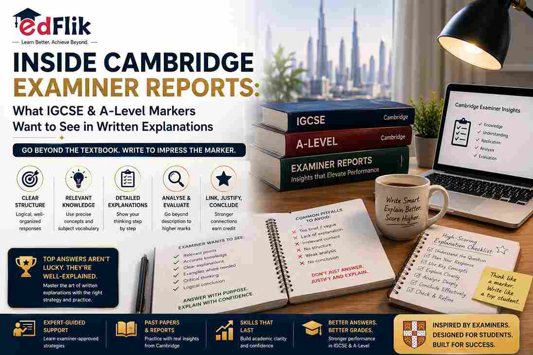 Inside Cambridge Examiner Reports: What IGCSE & A-Level Markers Want to See in Written Explanations