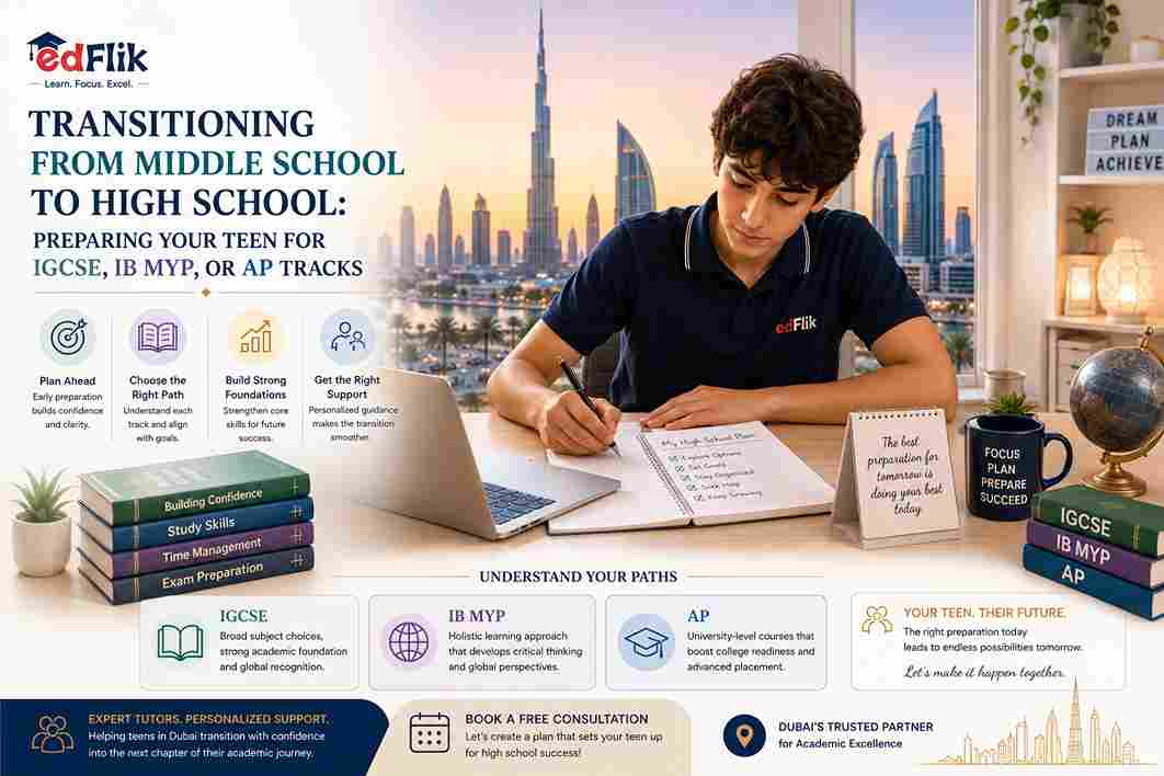 Transitioning from Middle School to High School: Preparing Your Teen for IGCSE, IB MYP, or AP Tracks