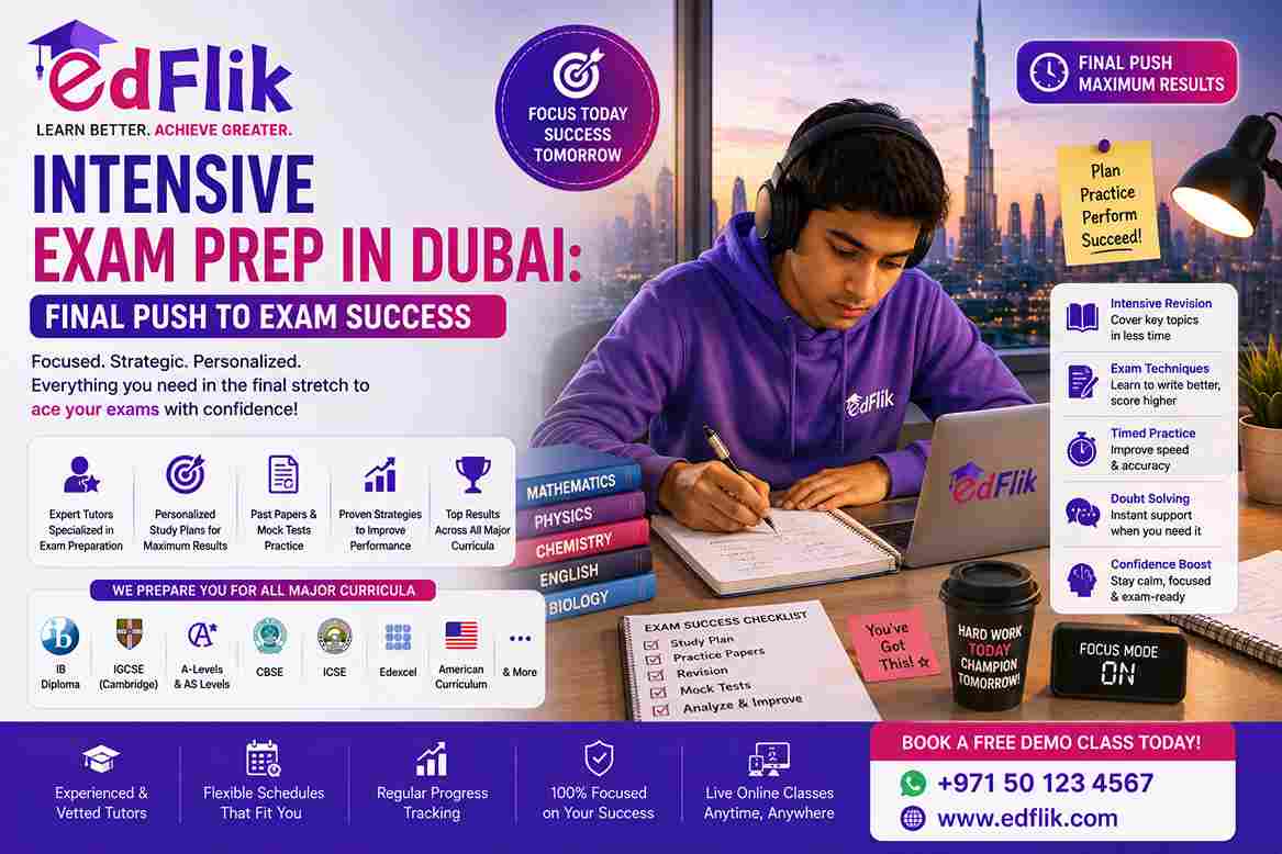 Intensive Exam Prep in Dubai: Final Push to Exam Success