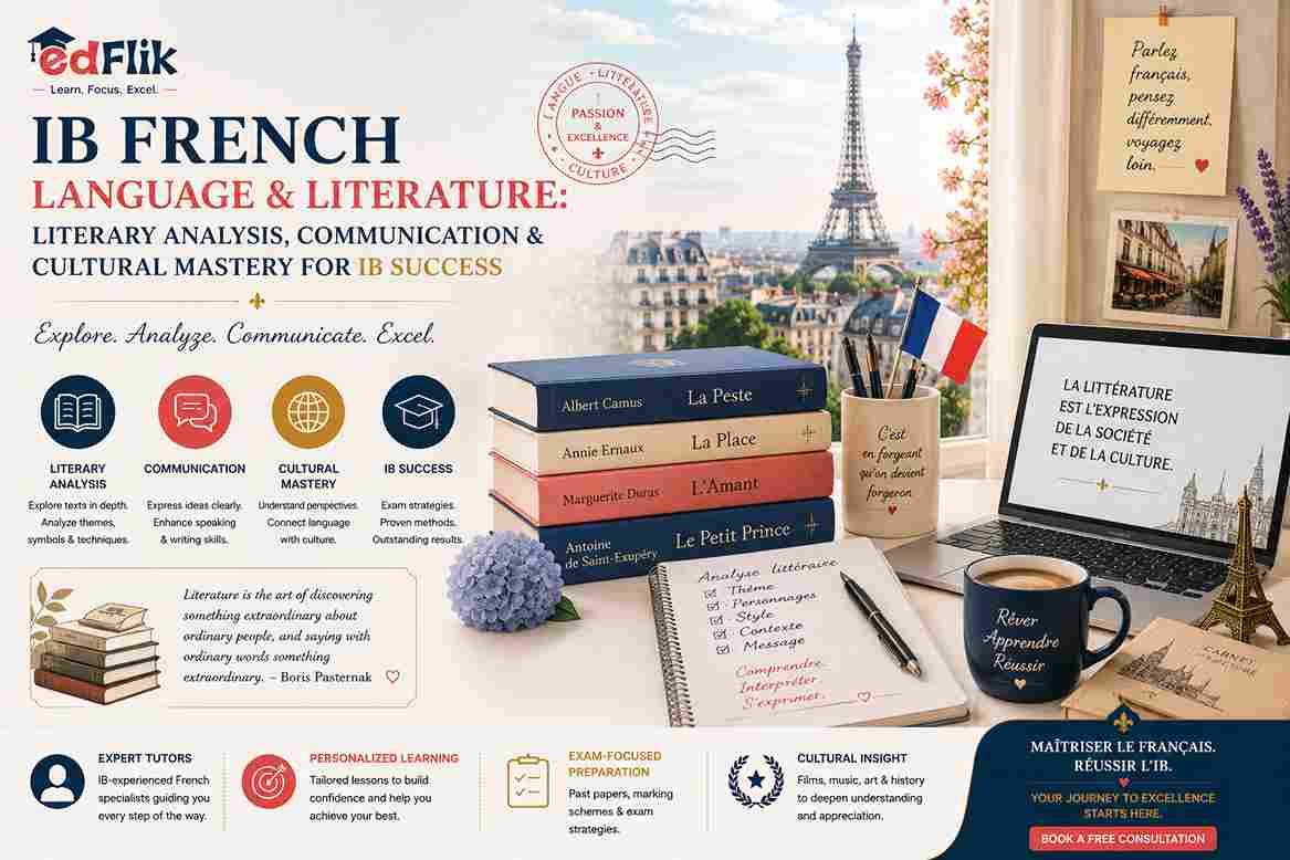 IB French Language & Literature: Literary Analysis, Communication & Cultural Mastery for IB Success