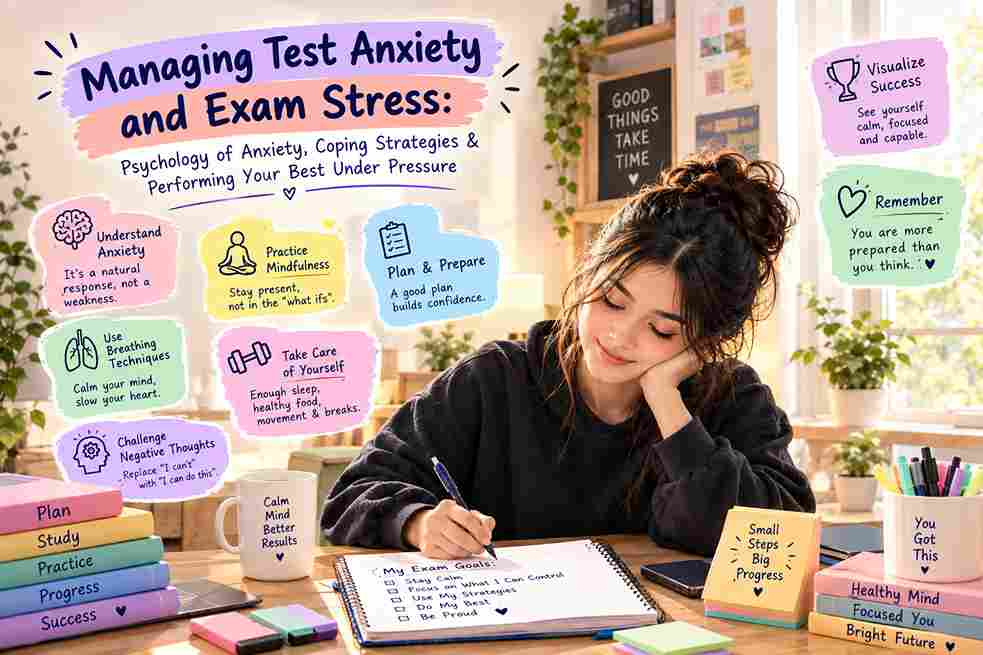 Managing Test Anxiety and Exam Stress: Psychology of Anxiety, Coping Strategies & Performing Your Best Under Pressure