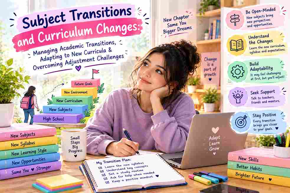 Subject Transitions and Curriculum Changes: Managing Academic Transitions, Adapting to New Curricula & Overcoming Adjustment Challenges