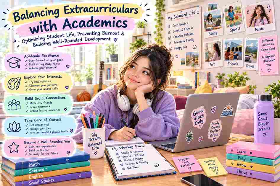 Balancing Extracurriculars with Academics: Optimizing Student Life, Preventing Burnout & Building Well-Rounded Development