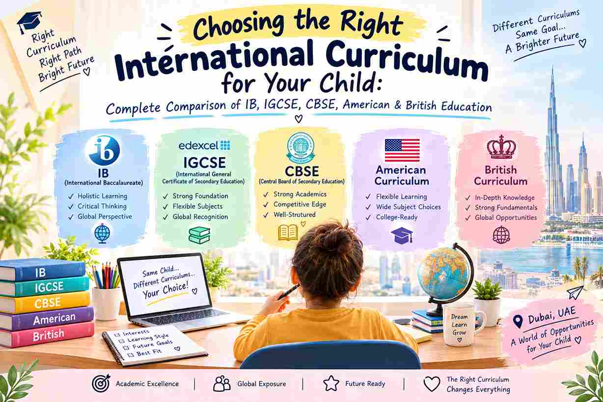 Choosing the Right International Curriculum for Your Child: Complete Comparison of IB, IGCSE, CBSE, American & British Education