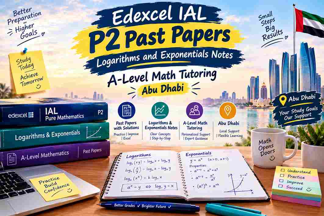 Mastering Edexcel IAL Pure Mathematics 2 (P2): Logarithms, Exponentials, and Finding Expert A-Level Math Tutors in Abu Dhabi