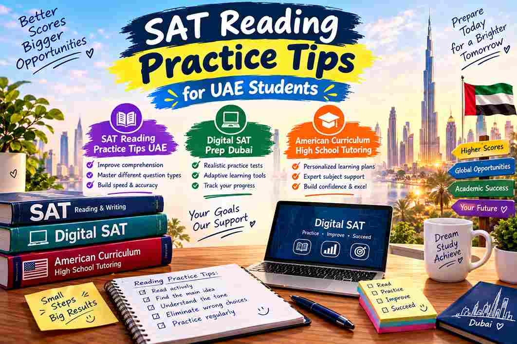 Mastering the Digital SAT: Reading Practice Tips, Test Prep Strategies in Dubai, and Finding Expert American Curriculum Tutors in the UAE