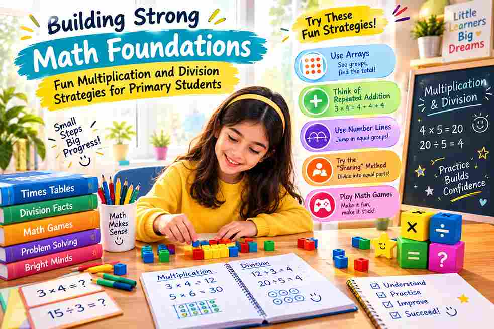 Building Strong Math Foundations: Fun Multiplication and Division Strategies for Primary Students