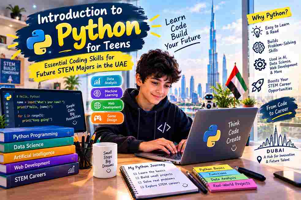 Introduction to Python for Teens: Essential Coding Skills for Future STEM Majors in the UAE