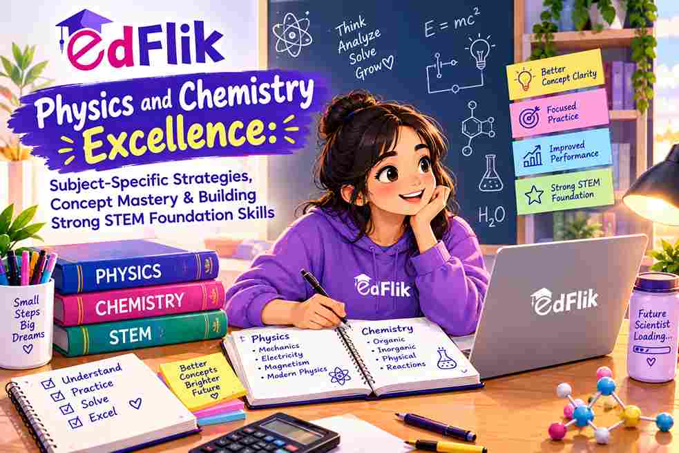 Physics and Chemistry Excellence: Subject-Specific Strategies, Concept Mastery & Building Strong STEM Foundation Skills