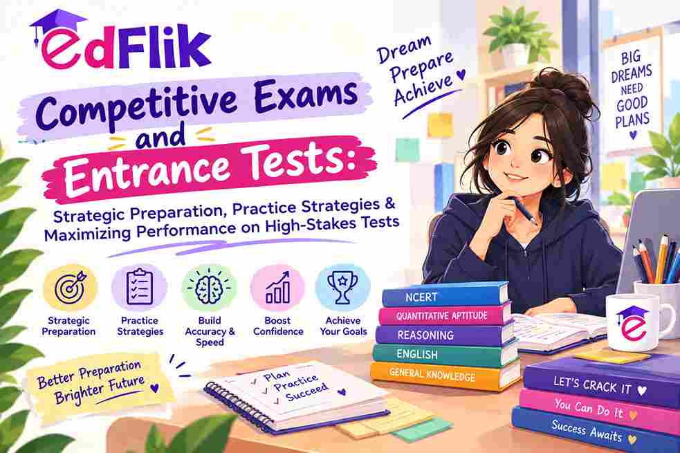 Competitive Exams and Entrance Tests: Strategic Preparation, Practice Strategies & Maximizing Performance on High-Stakes Tests