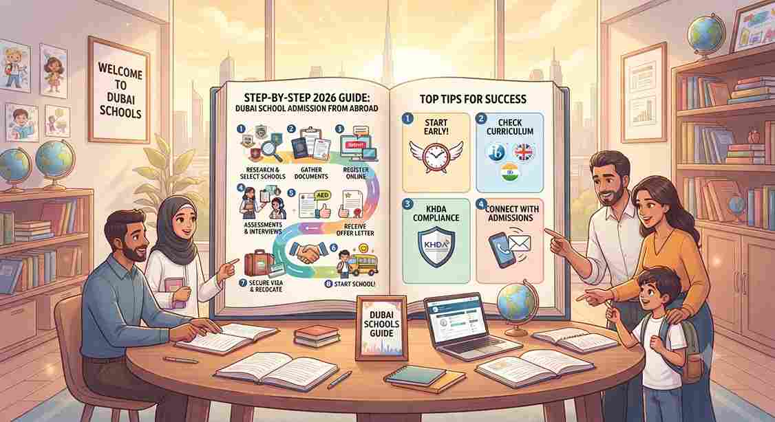 How to Get School Admission in Dubai from India (or Anywhere Abroad): Step-by-Step 2026 Guide