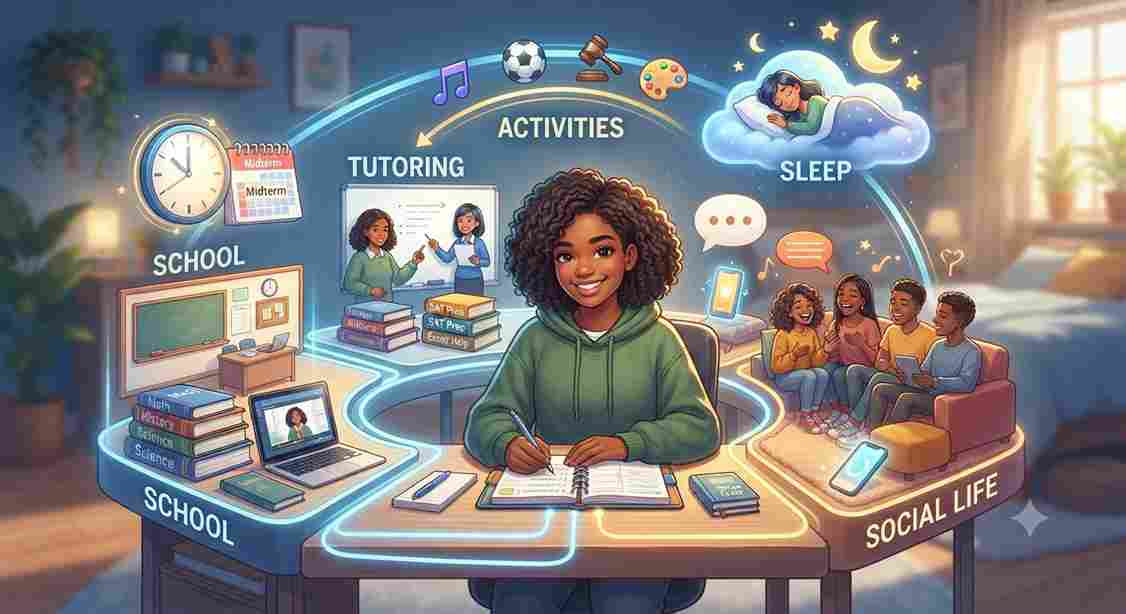 Time Management for Students: Complete System for Balancing School, Tutoring, Activities, Social Life & Sleep
