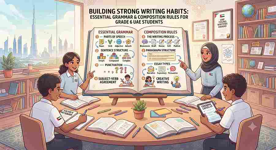 Building Strong Writing Habits: Essential Grammar and Composition Rules for Grade 6 UAE Students
