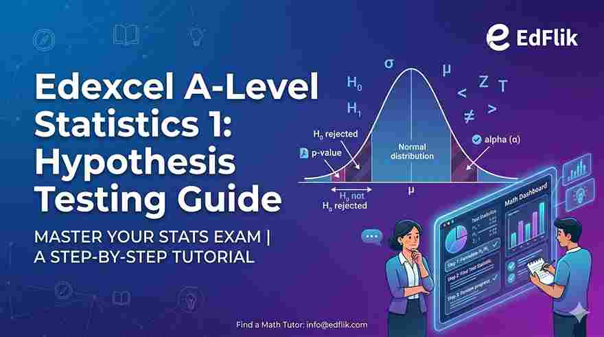 Edexcel IAL Statistics 1 notes, hypothesis testing guide A-Level, math tutoring Abu Dhabi
