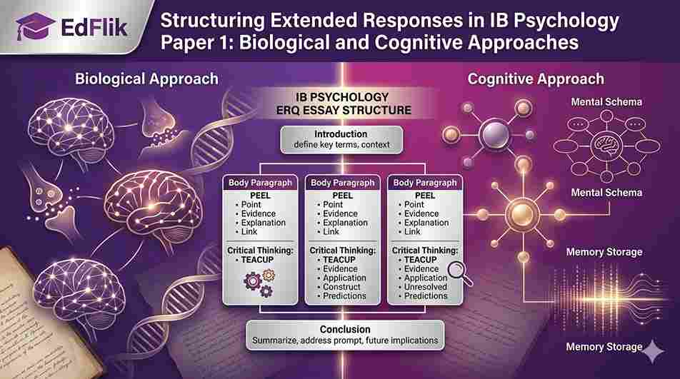 Structuring Extended Responses in IB Psychology Paper 1: Biological and Cognitive Approaches
