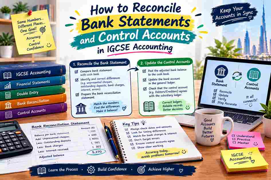How to Reconcile Bank Statements and Control Accounts in IGCSE Accounting