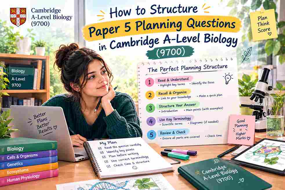 How to Structure Paper 5 Planning Questions in Cambridge A-Level Biology (9700)