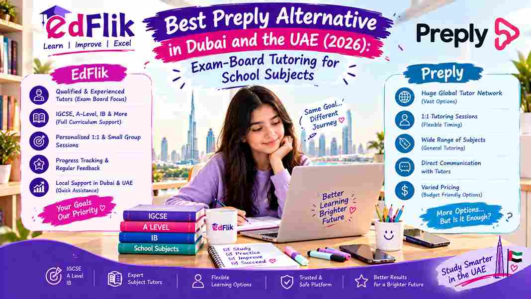 Best Preply Alternative in Dubai and the UAE (2026): Exam-Board Tutoring for School Subjects