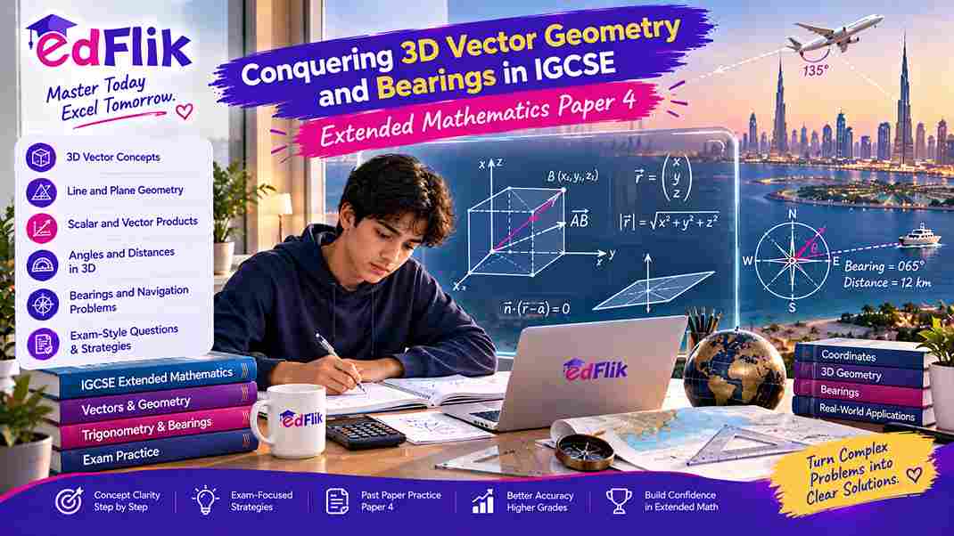 Conquering 3D Vector Geometry and Bearings in IGCSE Extended Mathematics Paper 4
