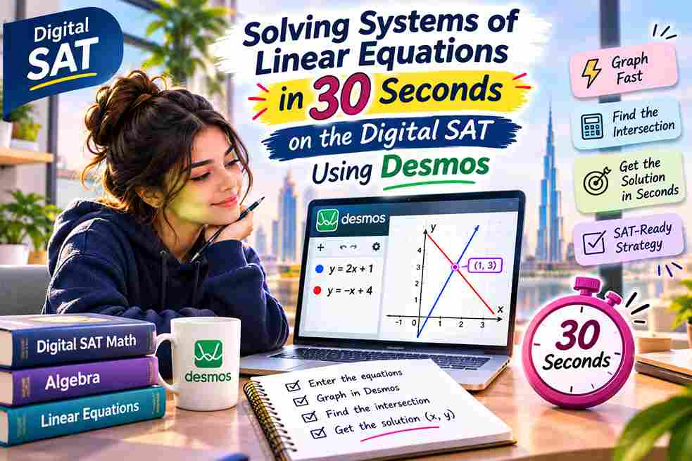 Solving Systems of Linear Equations in 30 Seconds on the Digital SAT Using Desmos
