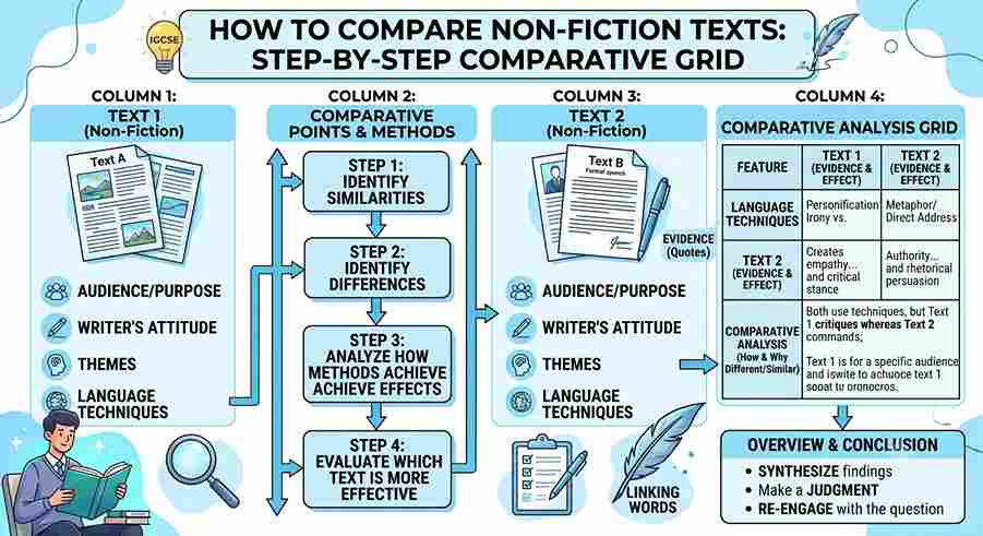 How to Compare Non-Fiction Texts in IGCSE English Language: Step-by-Step Comparative Grid