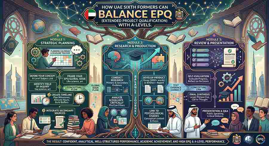 How UAE Sixth Formers Can Balance EPQ (Extended Project Qualification) with A-Levels