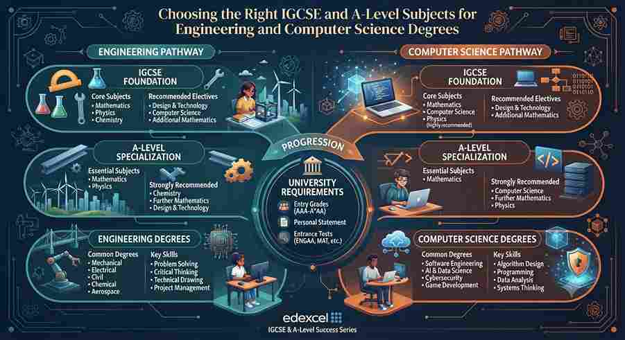 Choosing the Right IGCSE and A-Level Subjects for Engineering and Computer Science Degrees