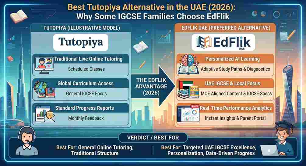 Best Tutopiya Alternative in the UAE (2026): Why Some IGCSE Families Choose EdFlik