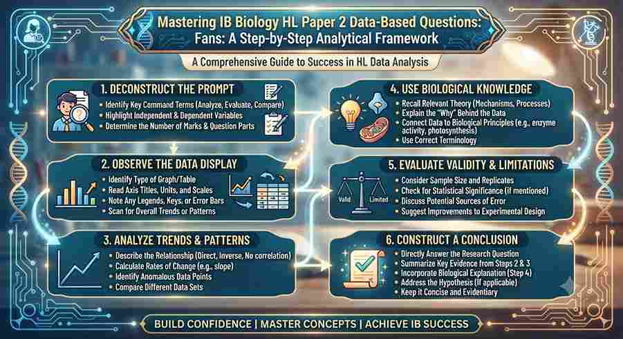 Mastering IB Biology HL Paper 2 Data-Based Questions: A Step-by-Step Analytical Framework